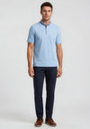 Bugatti Grandad Collar Polo Shirt, Blue