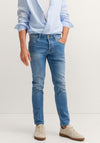 Bugatti Italian Denim Slim Fit Jeans, Washed Light Blue