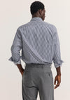 Bugatti Stripe Shirt, Navy & White