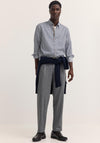 Bugatti Stripe Shirt, Navy & White