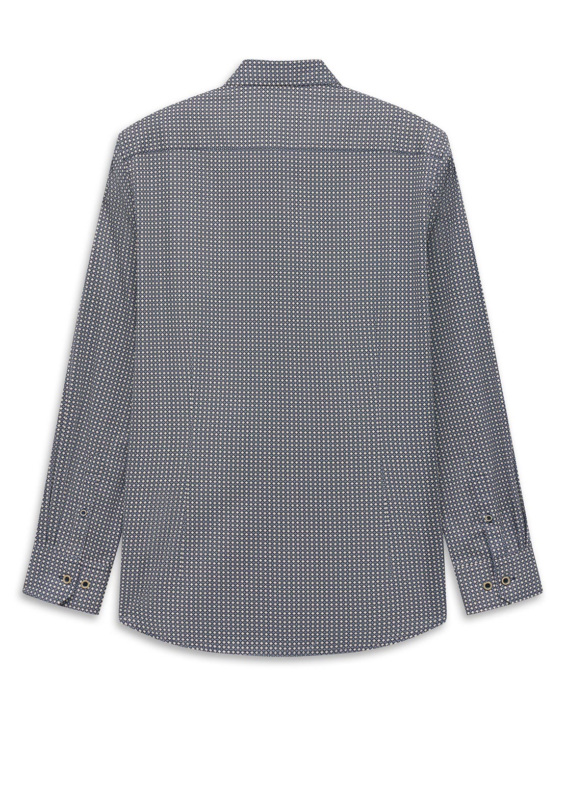 Bugatti Geo Print Shirt, Dark Blue Multi