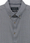 Bugatti Geo Print Shirt, Dark Blue Multi