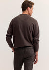Bugatti Crew Neck Fine Knit Sweater, Brown