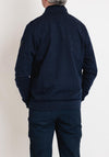 Bugatti Full Zip Birdeye Knit Sweatshirt, Navy