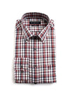 Bugatti Oxford Check Shirt, Red & Black