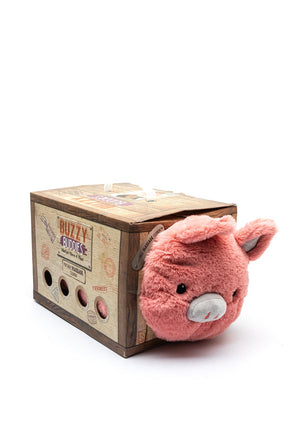 Brandwell Buzzy Buddies Pig Massage Cushion, Pink