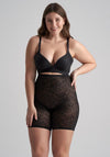 Bye Bra Lacy High Waist Shaping Short, Black