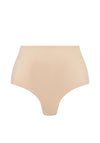 Bye Bra Low Back Mid Waist Thong, Beige