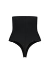 Bye Bra High Waist Control Thong, Black