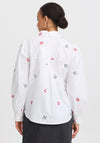 B. Young Icia Embroidered Shirt, White