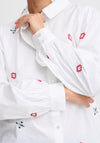 B. Young Icia Embroidered Shirt, White