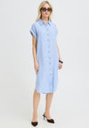 B.Young Flakakka Linen Blend Striped Shirt Dress, Blue