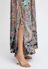 B.Young Hermine Floral Long Dress, Black Mix