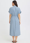 B.Young Kosmo Striped Midi Shirt Dress, Blue