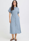 B.Young Kosmo Striped Midi Shirt Dress, Blue