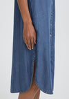 B. Young Kosmo Shirt Dress, Mid Blue
