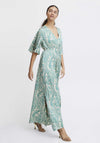 B.Young Farinela Vintage Floral Long Dress, Fair Green