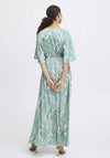 B.Young Farinela Vintage Floral Long Dress, Fair Green