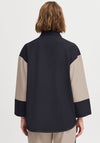B. Young Idde Colour Block Shirt, Beige and Black