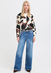 B.Young Ihamma Cow Print Shirt, Brown
