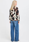 B.Young Ihamma Cow Print Shirt, Brown