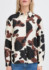 B.Young Ihamma Cow Print Shirt, Brown