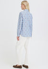 B.Young Fenix Cherry Embroidered Striped Shirt, Blue