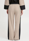 B.Young Idde Contrast Stripe Trousers, Beige and Black