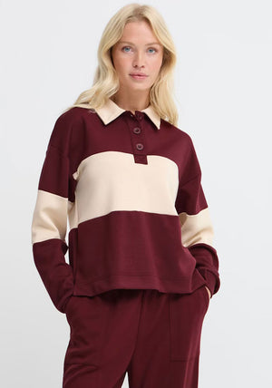 B.Young Pusti Rugby Sweatshirt, Wine