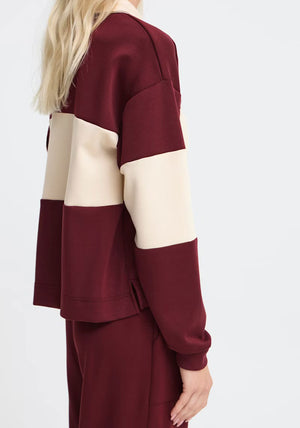 B.Young Pusti Rugby Sweatshirt, Wine