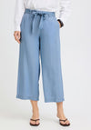 B. Young Kosmo Cropped with Belt Trousers, Light Blue