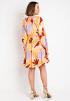 B.Young Ilsi Print Smock Mini Dress, Quartz Pink Multi