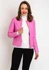 B.young Acom Faux Leather Biker Jacket, Super Pink