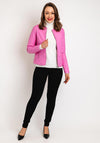 B.young Acom Faux Leather Biker Jacket, Super Pink