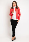 B.young Acom Faux Leather Biker Jacket, Cayenne