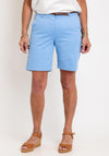 B. Young Days Belted Chino Shorts, Vista Blue
