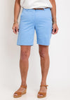 B. Young Days Belted Chino Shorts, Vista Blue