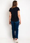 B.Young Pamila Boat Neck T-Shirt, Navy
