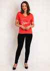 B.Young Tilli Graphic Cotton Tee, Cayenne