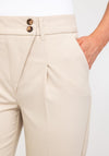 b.young Pleat Leg Trousers, Stone