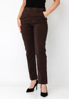 B. Young Straight Leg Tailored Trousers, Brown