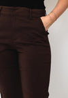B. Young Straight Leg Tailored Trousers, Brown