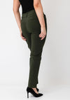 B. Young Straight Leg Tailored Trousers, Green