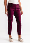 CRO Jeans Suzanne 7/8 Length Jeans, Plum