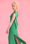 Sisters By Caroline Kilkenny Gianna Shoulder Tie Midi Dress, Green
