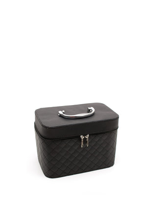 The Beauty Studio Quilted Vanity Case, Black