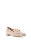 Bioeco By Arka Leather Perforated Loafers, Beige