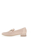 Bioeco By Arka Leather Perforated Loafers, Beige