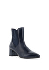 CallagHan Textured Patent Ankle Boots, Navy
