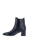 CallagHan Textured Patent Ankle Boots, Navy